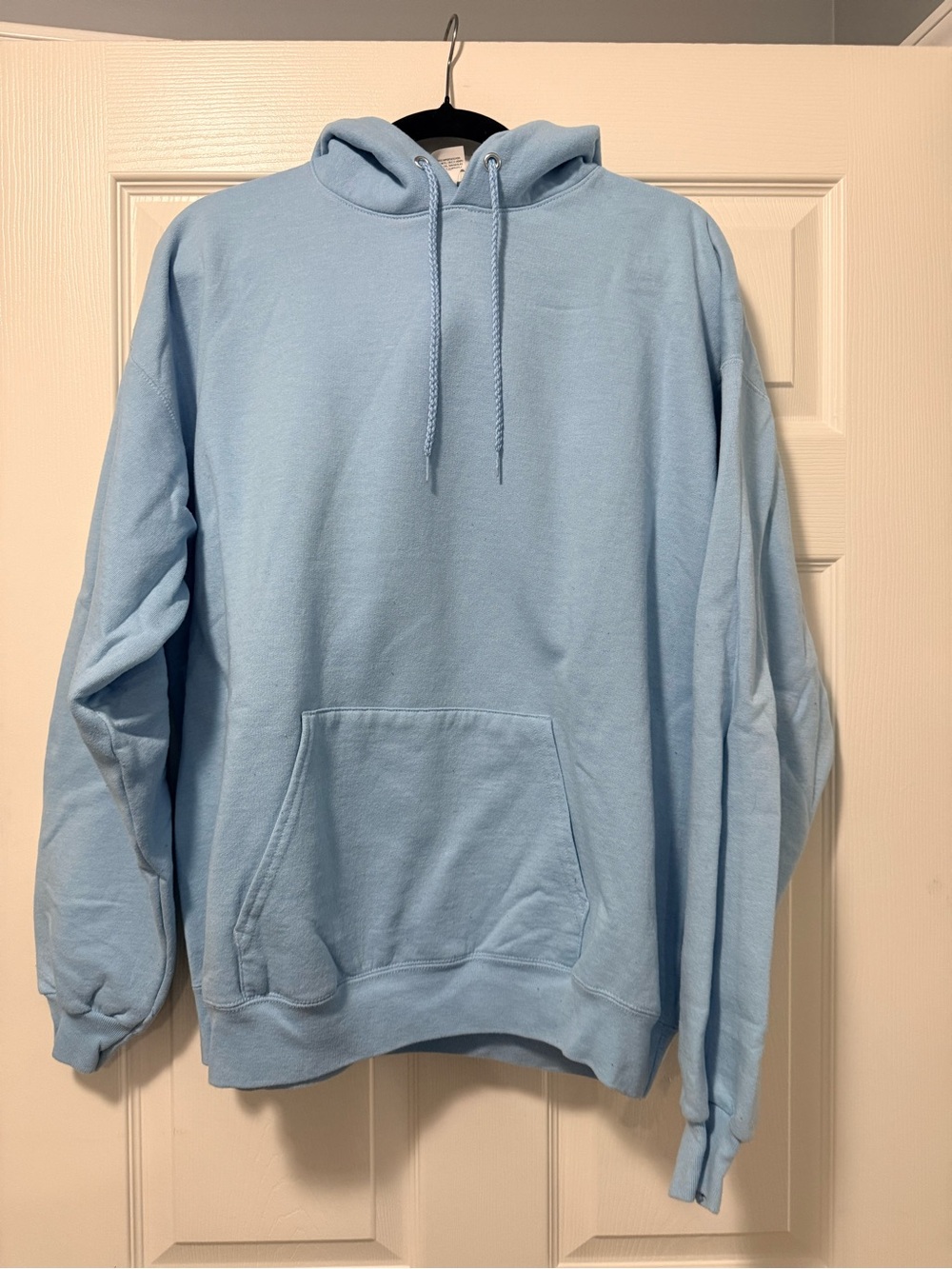 Hanes Light Blue Men's Pullover Hoodie Sweatshirt
